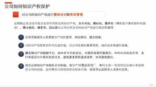 保护知识产权应知应会版权PPT模板