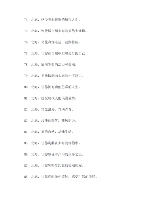 北海新标语