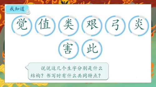 【核心素养】部编版语文二年级下册-24. 羿射九日 第1课时（课件）