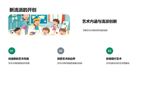 艺术大师创作解析PPT模板