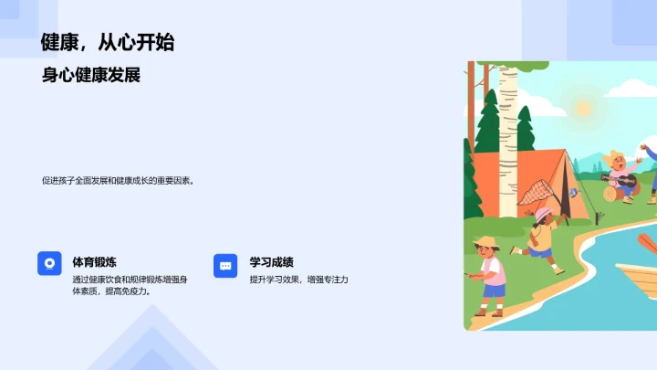 高中生家庭锻炼指南PPT模板