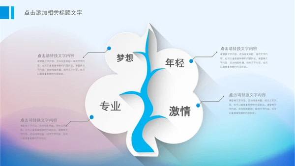 简洁简约抽象工作总结计划述职报告PPT