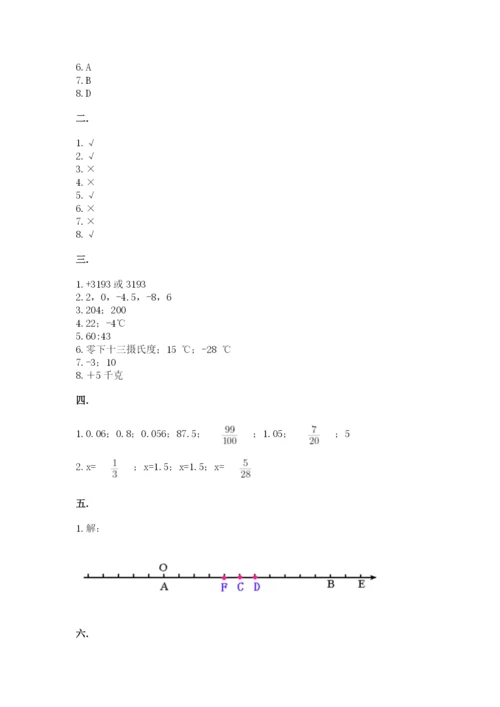 苏教版六年级数学小升初试卷及答案【夺冠】.docx