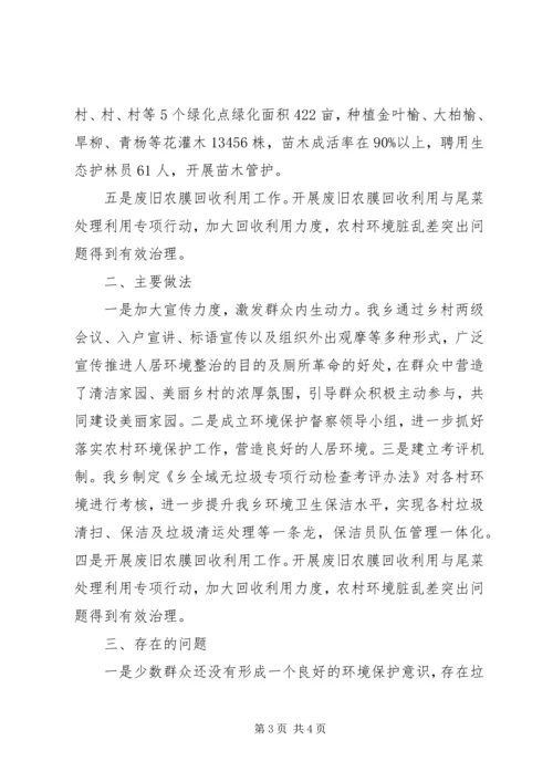 乡镇开展全域无垃圾整治情况自评报告.docx