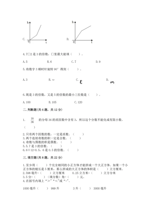 人教版五年级下册数学期末测试卷精品（典型题）.docx