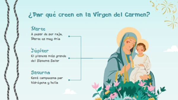 卡门圣母节介绍通用PPT模板