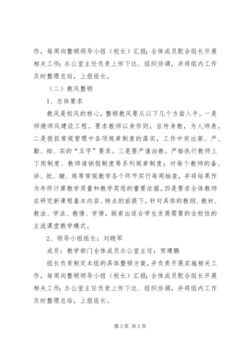 靖边八中学风建设实施方案[五篇] (2).docx