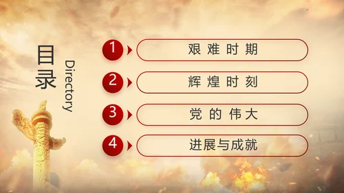 中国共产党的光辉历程党史党课PPT