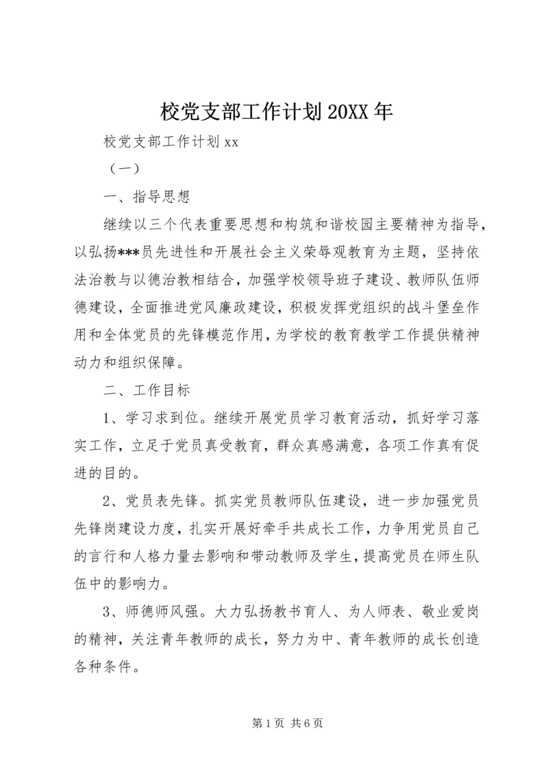 校党支部工作计划20XX年.docx