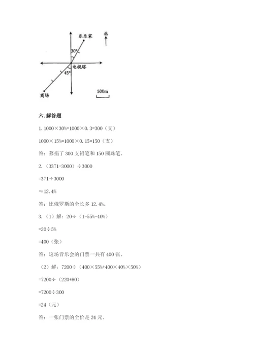 沪教版小学数学六年级下册期末检测试题【综合题】.docx