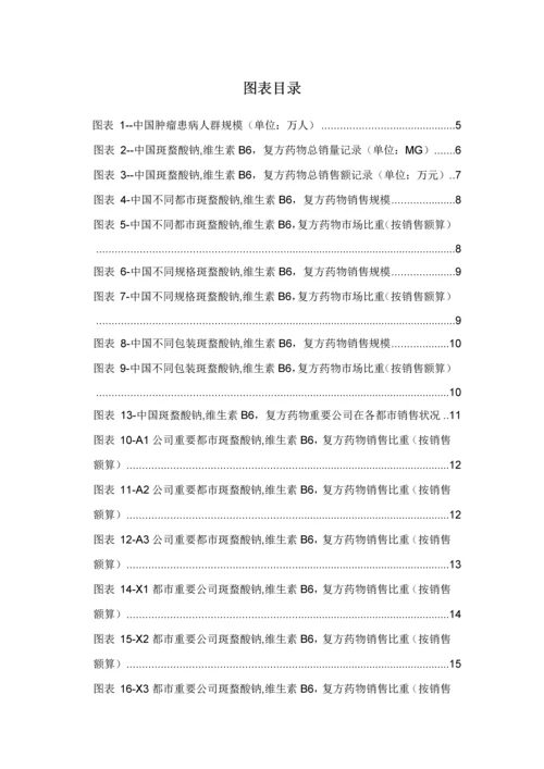 斑蝥酸钠维生素B6复方药品销售数据市场调研综合报告.docx