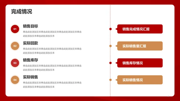 红色简约工作总结汇报PPT模板