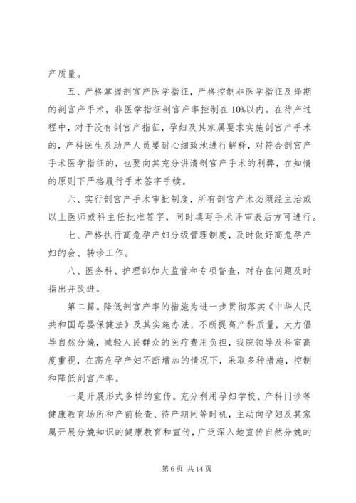 人民医院切实降低剖宫产率实施方案.docx