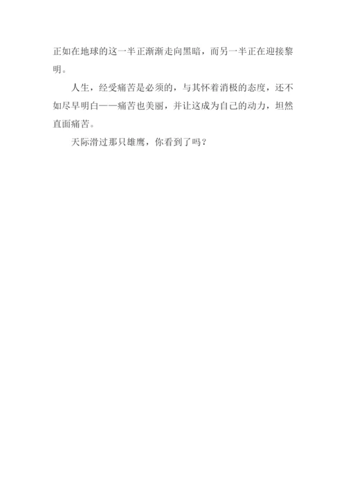 痛苦也美丽作文1000字.docx