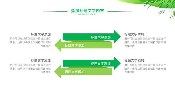 绿色低碳简约生态环保主题演讲汇报ppt模板