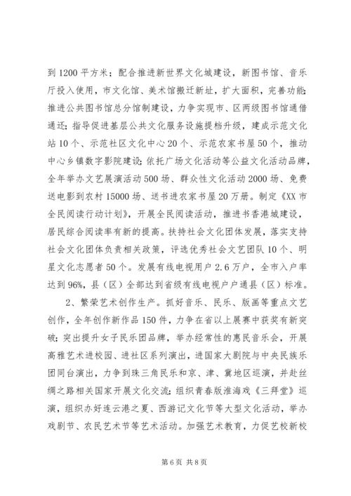 市文化广电新闻出版局XX年工作总结和XX年工作安排.docx