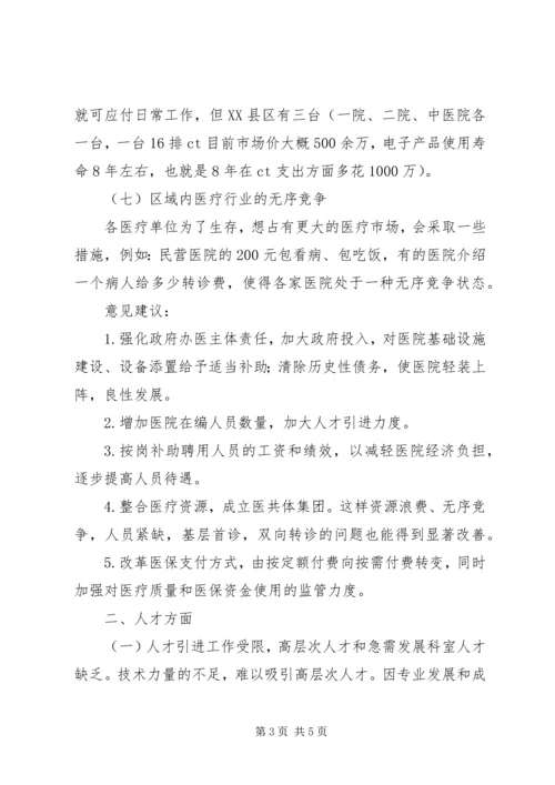 二级综合医院调研报告.docx
