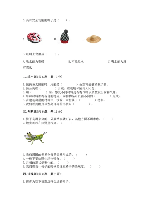 教科版科学二年级上册《期末测试卷》精品【典优】.docx