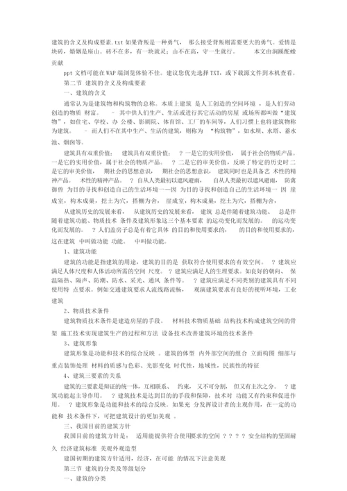 建筑的含义及构成要素.docx