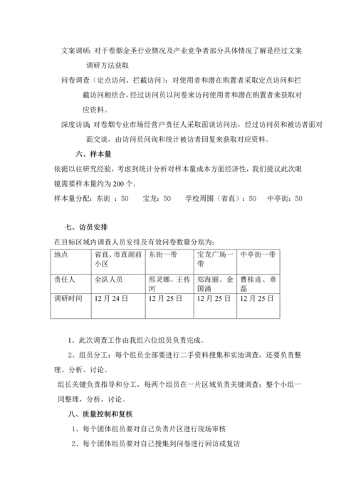 专业策划综合项目营销调研专项方案的设.docx