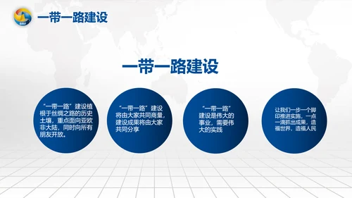 全球一带一路国际合作高峰论坛PPT模板