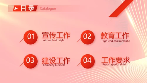 大气党风廉政建设工作总结动态PPT