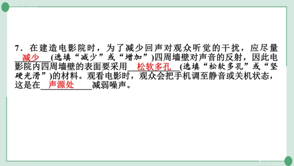 人教版物理八年级上册第2-3章期末复习课件（24页ppt）