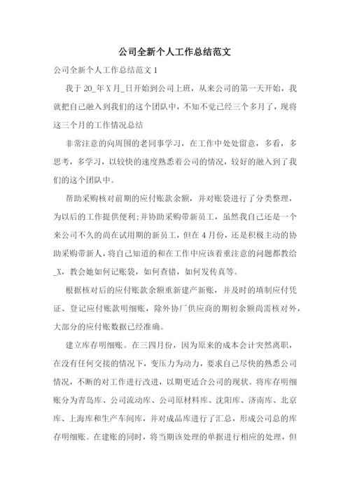 公司全新个人工作总结范文.docx