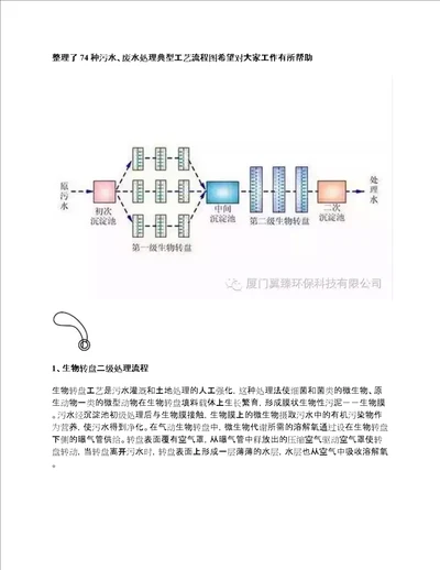 74种污水、废水处理典型工艺流程图及介绍