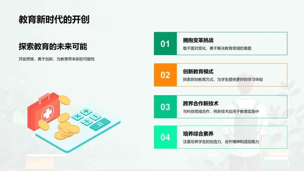 新时代教育新挑战PPT模板