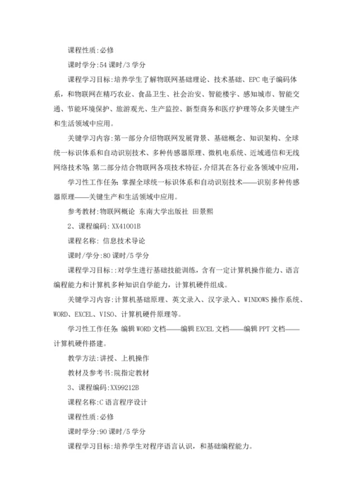 物联网应用关键技术专业人才培养专项方案.docx