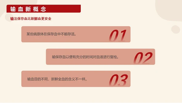 红色插画输血培训医护工作PPT课件