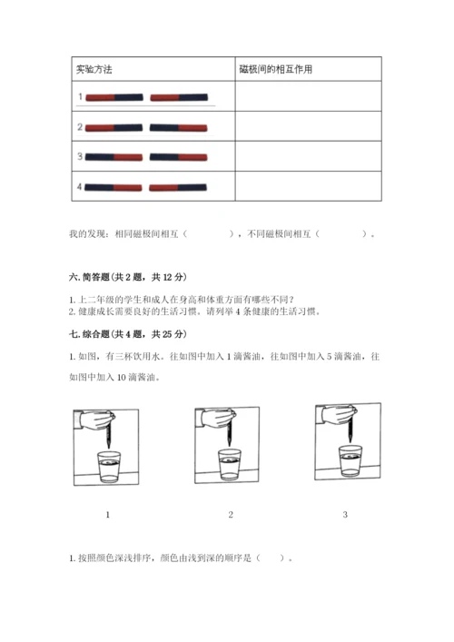 教科版二年级下册科学知识点期末测试卷附答案【预热题】.docx