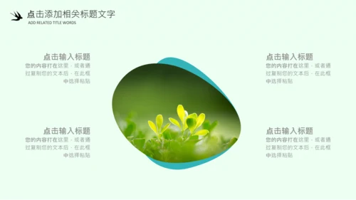 清明节气清新绿色清明节踏青PPT模板
