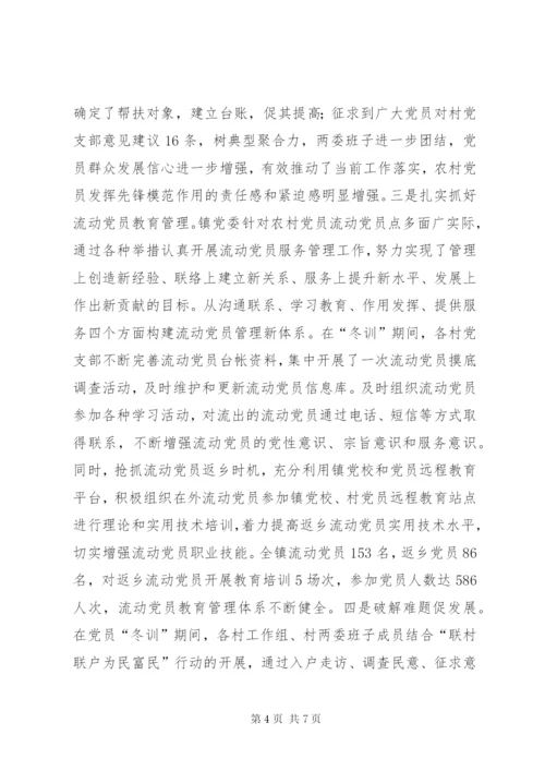 乡镇冬训工作总结范文.docx