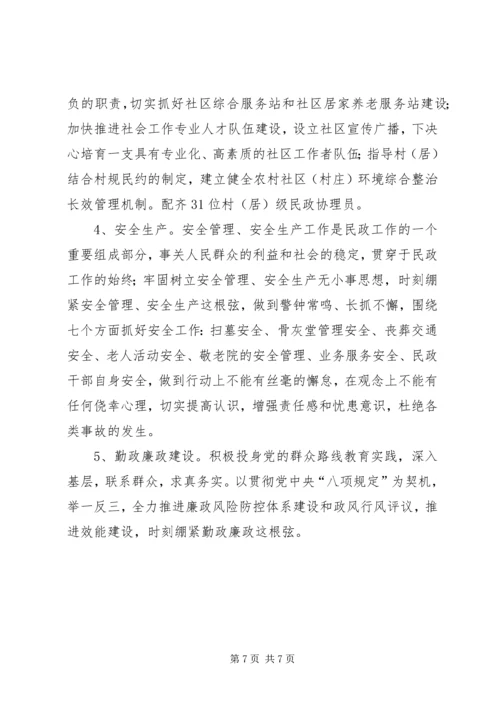 乡镇某年民政工作总结.docx