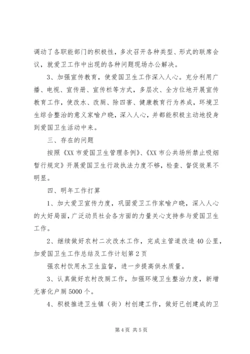 爱国卫生工作总结及工作计划.docx