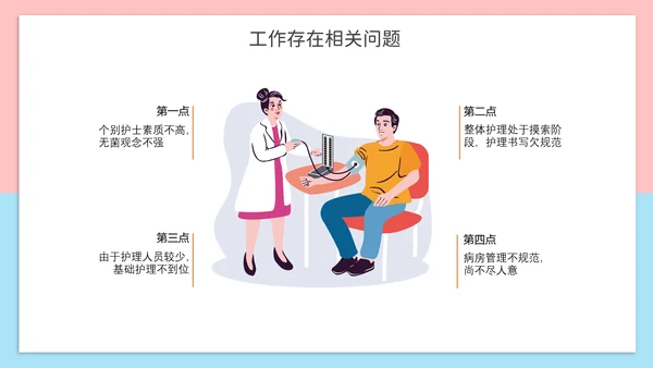 可爱风护士长年终报告PPT模板