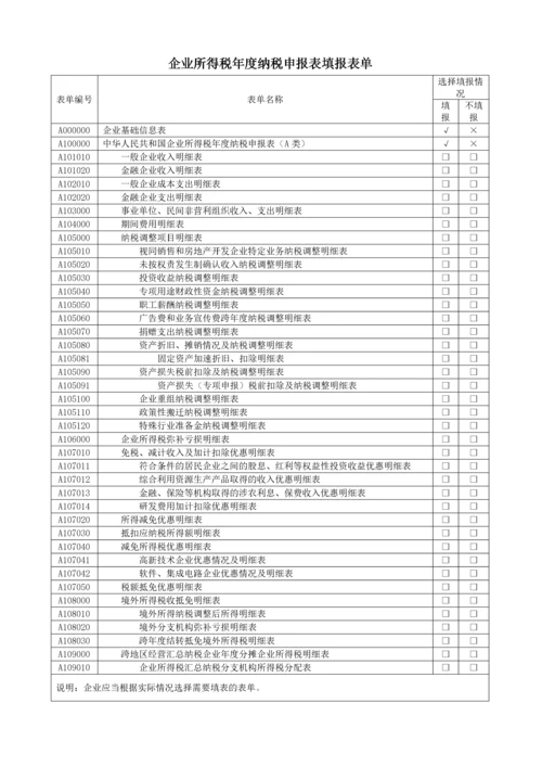 企业所得税年度纳税申报表(A类).docx