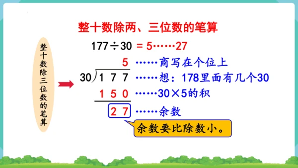 人教版四年级上册数学除数是两位数的除法 整理和复习（课件）（共15张PPT）