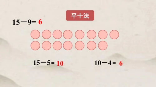 人教版一年级下册第二单元 十几减9课件(共23张PPT)