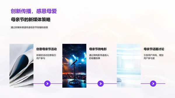母亲节新媒体策划PPT模板