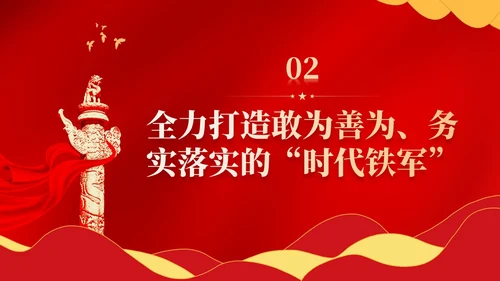红色简约坚定不移推进高质量发展党课PPT党建