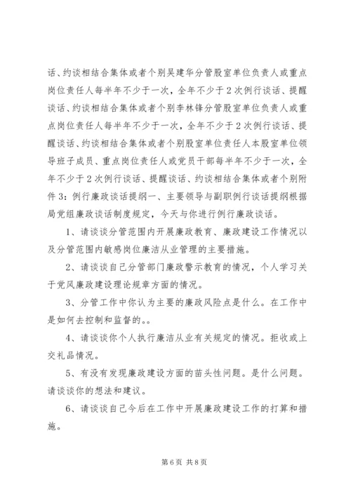 环保局廉政约谈工作计划.docx