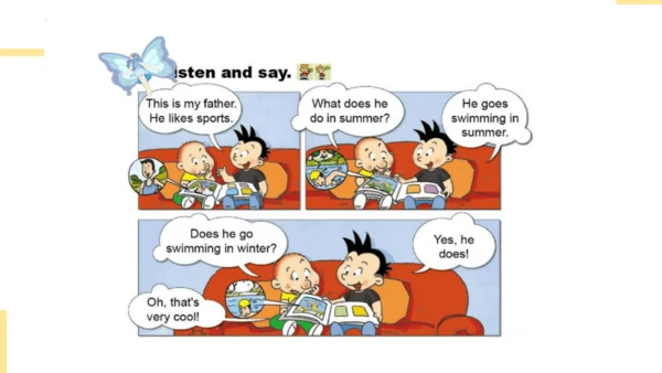 Module 9 Unit 2 What does he do in summer  课件(共27张