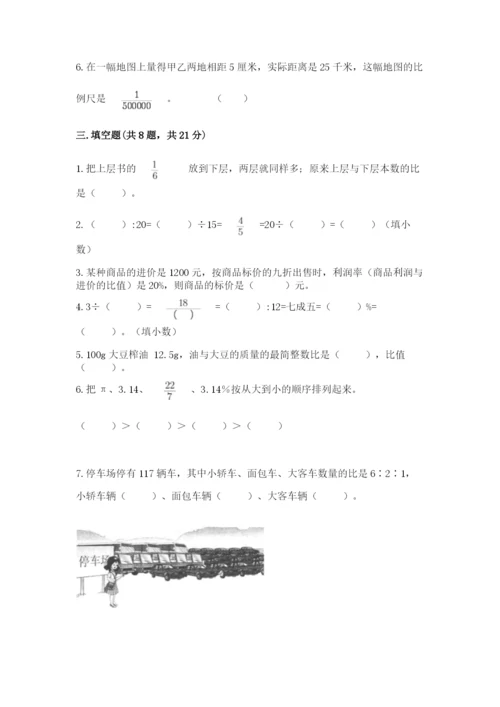 万宁市六年级下册数学期末测试卷a4版.docx