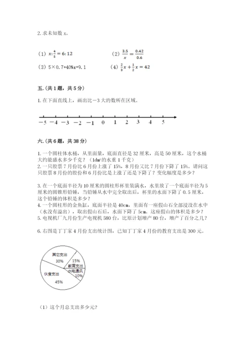 苏教版六年级数学小升初试卷带答案ab卷.docx