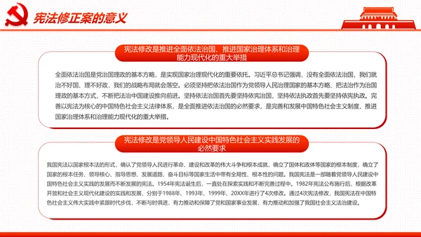 学习宪法尊崇宪法新宪法聚焦两会PPT模板