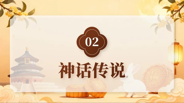 棕色中秋节庆祝策划活动PPT模板