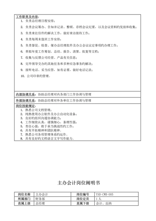 岗位基本职责完整版.docx